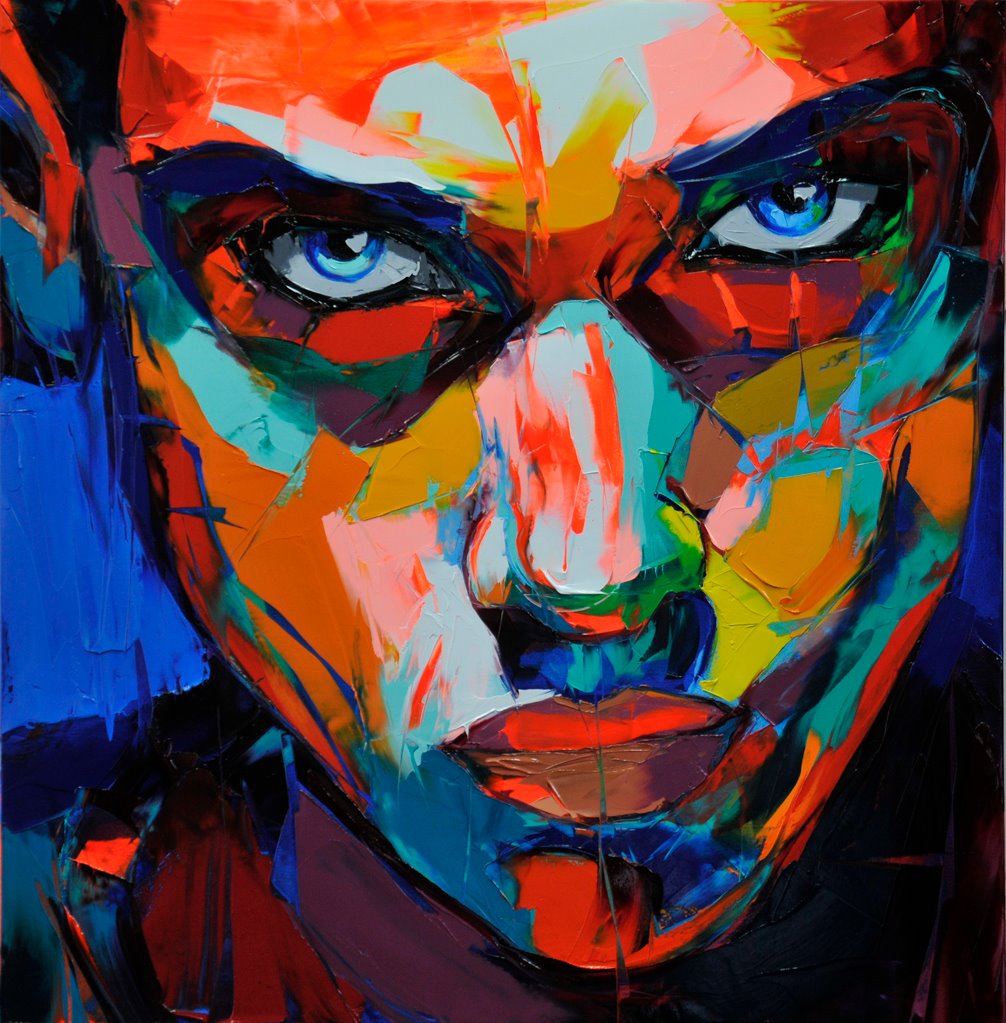 Francoise Nielly Portrait Palette Painting Expression Face054